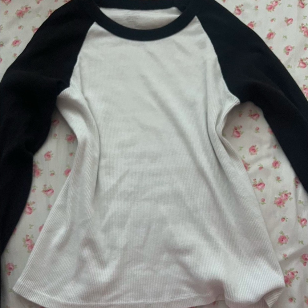 Black and white brandy Melville long sleeve